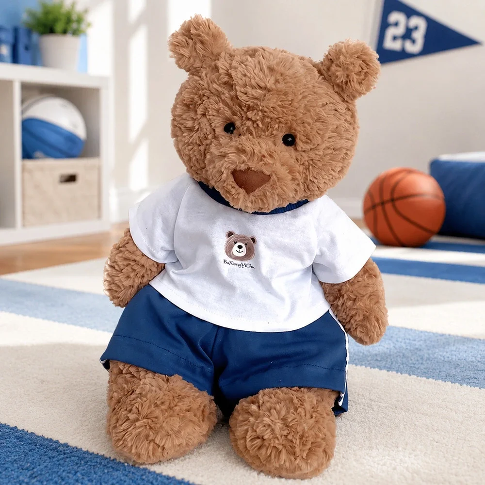 Navy 3-Piece Sports for Bartholomew Bear Plush – 10 Inch [BXYC-40-10IN]